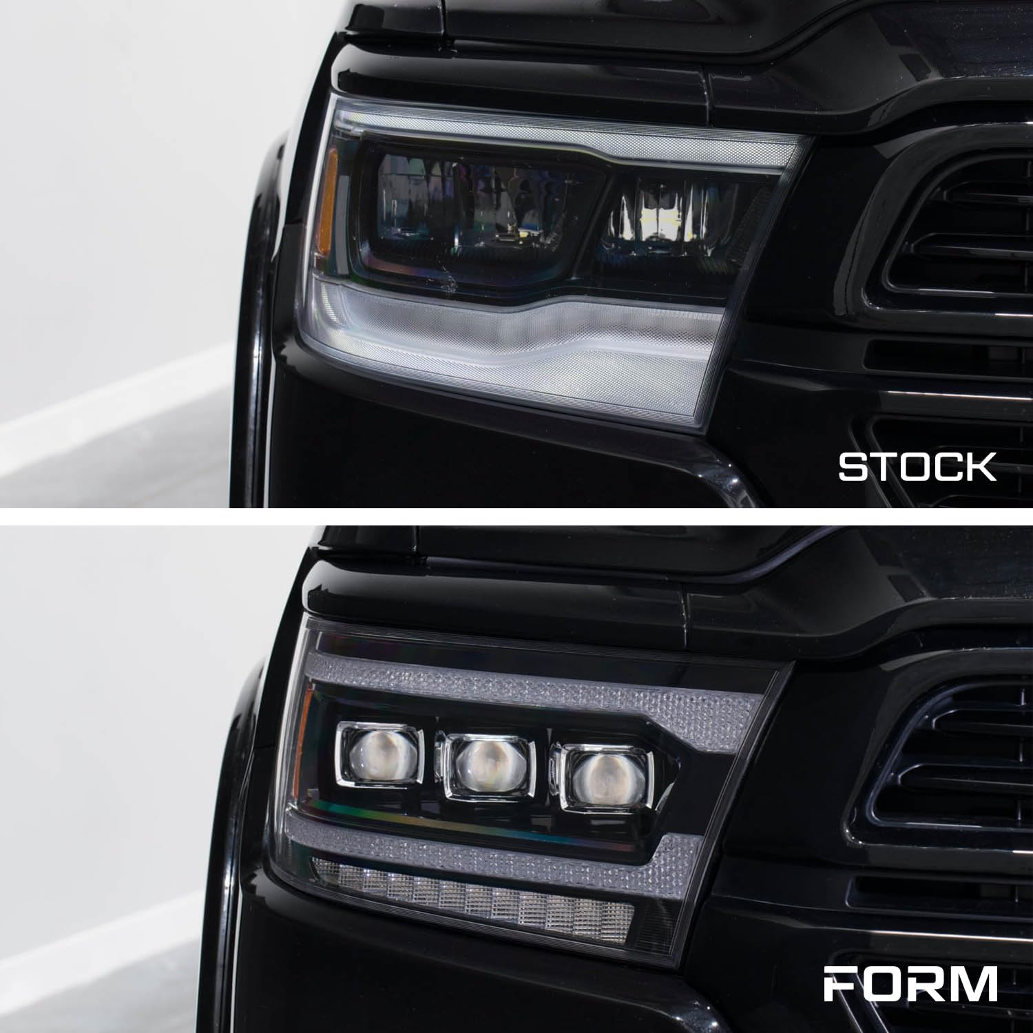 Form Lighting Sequential LED Headlights compatible with Ram 1500 2019-2024 (pair)