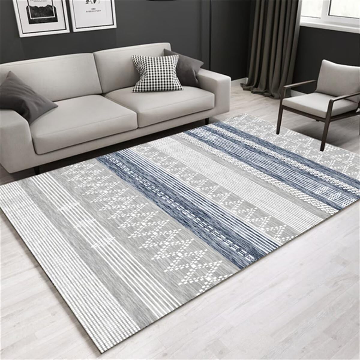 Tapis de sol enfant insonorisé et doux motif géométrique marocain
