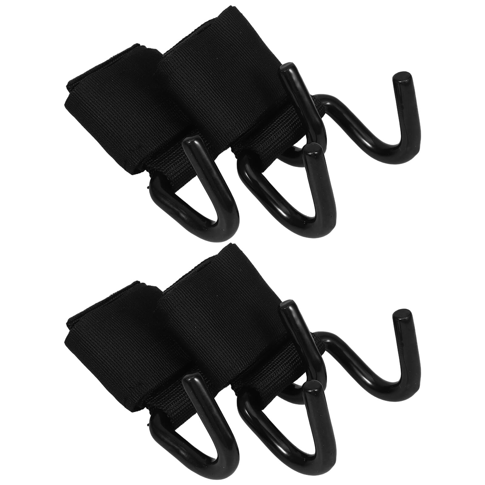 Ganci per Sollevamento Pesi da 2 Paia Cinghie da Polso in Ferro, Supporto Ergonomico Imbottito per Allenamento Forza e Trazioni in Palestra