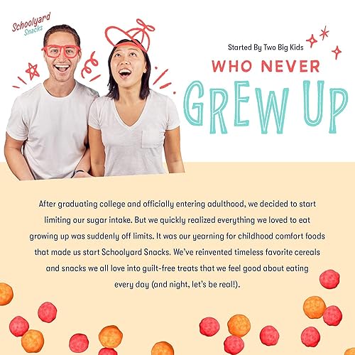 Vista 11 de Schoolyard Snacks Keto Cereal – Mantequilla de maní 0.55 oz de proteína, bajo en carbohidratos, bajo en azúcar, bajo en calorías Sin gluten, sin