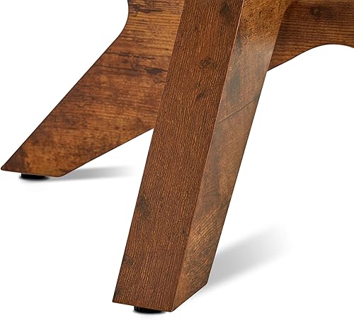 Miniatura 7 de ivinta Mesa de centro redonda de cristal para sala de estar, mesa de té moderna de mediados de siglo, mesa de centro de granja con marco de madera