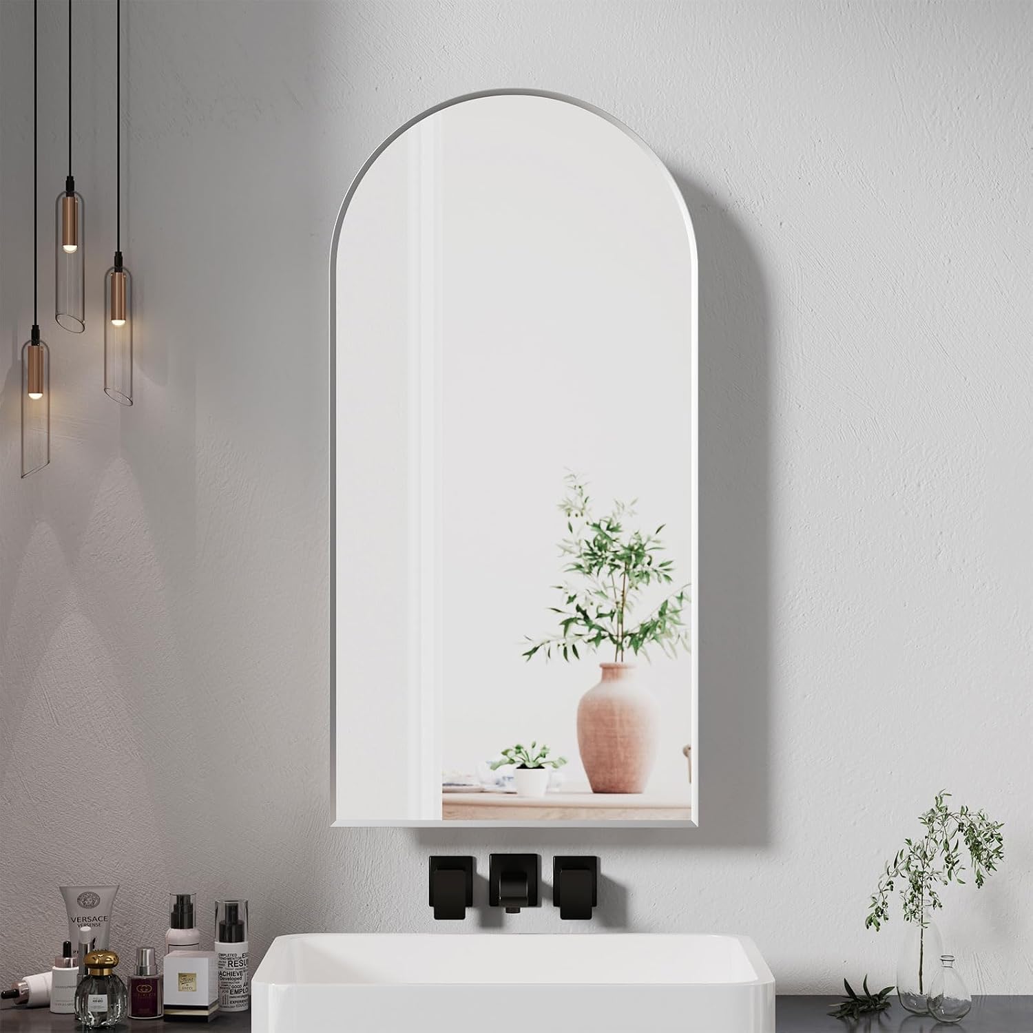 Amazon.com: Mepplzian 16x31 Arched Medicine Cabinets with Mirror,Arch ...