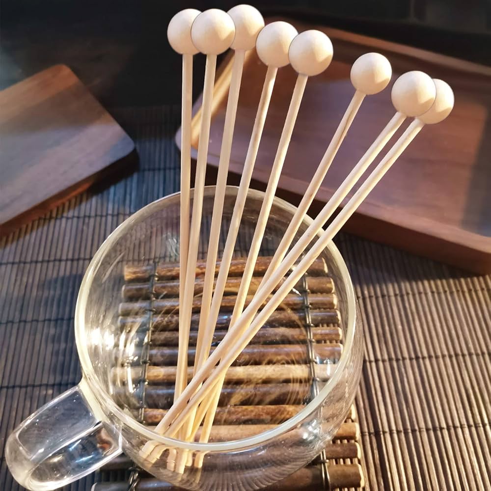 Amazon | ロックキャンディケーキスティック 100本 木製