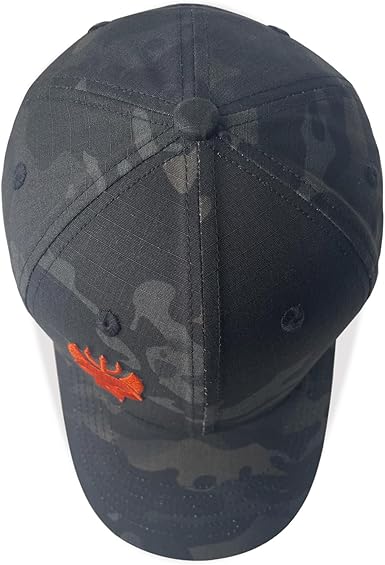Cappellino US Navy SEALS Mimetica Nera - Berretto Base Ball Con Ricamo Trident E Logo Iceman - Vestibilità Flessibile Tattica - 2