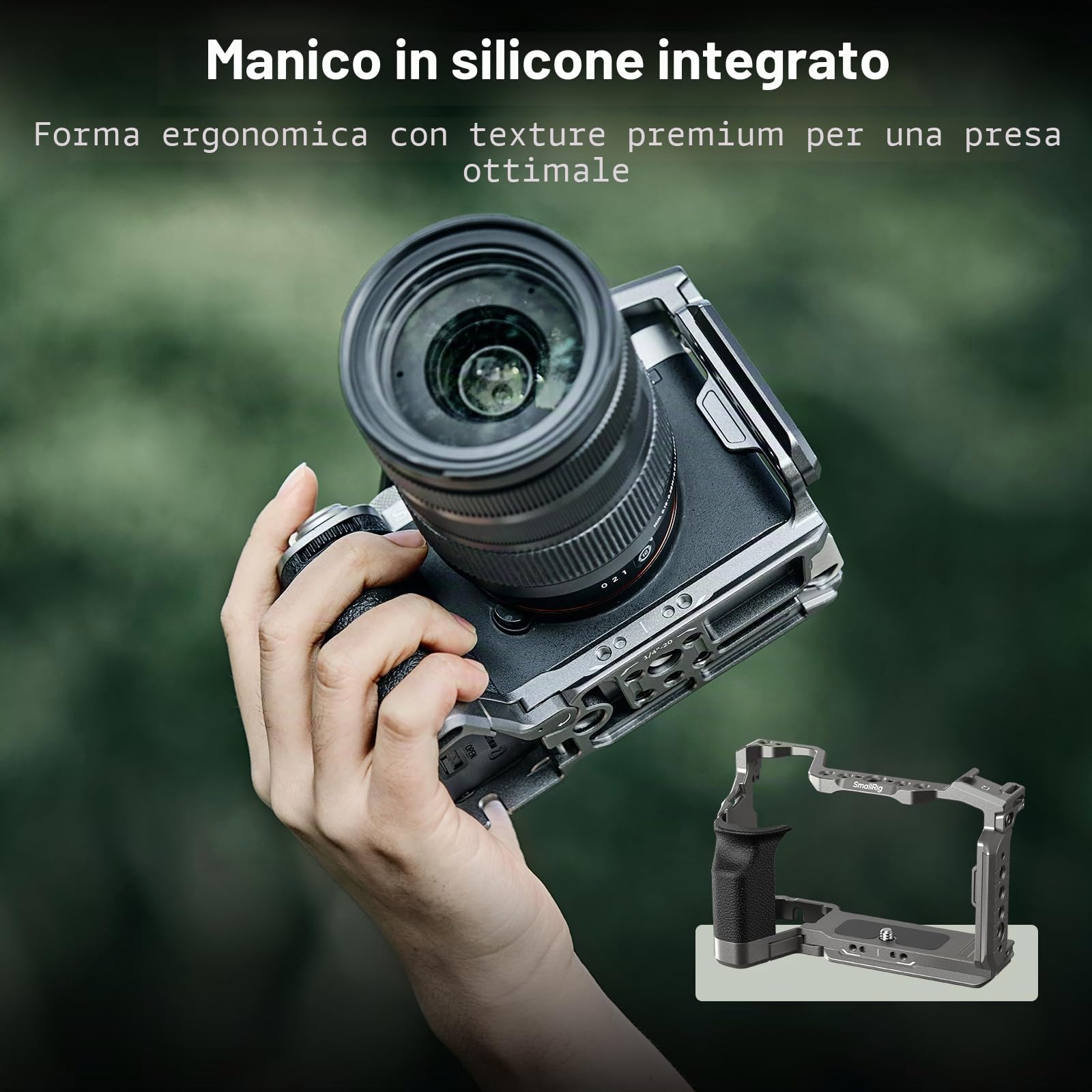 SMALLRIG HawkLock Kit cage à dégagement rapide avec poignée en silicone pou