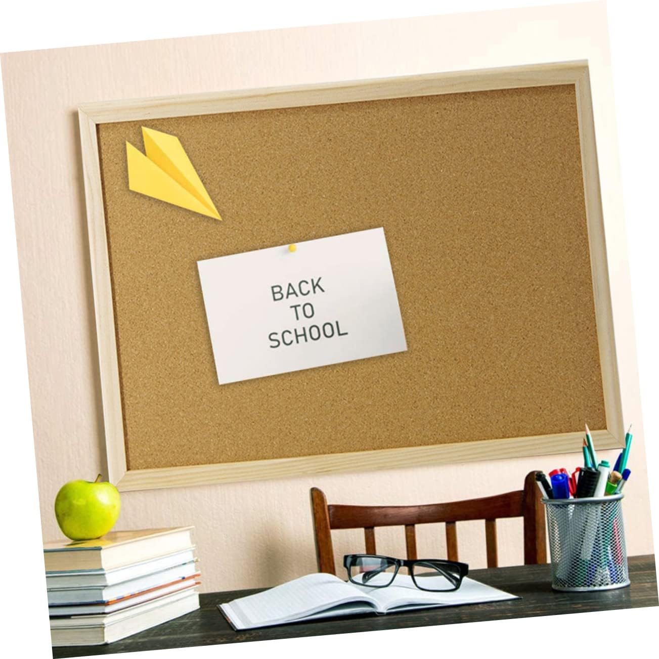 Gadpiparty Multi-Functional Framed Cork Board Pine Memo Board for Home Message Display for Organizing Notes and Photos Decor for Boys and Girls Rooms and Offices