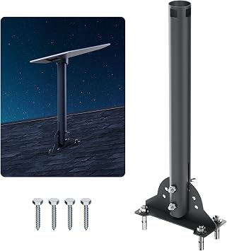 Starlink Gen 3 Mounting Kit Pivot Roof Mount for Starlink Gen 3, Adjustable Pole Mount 16" V3 Standard Dish Kickstand Roof Wall Mount, Starlink Accessories
