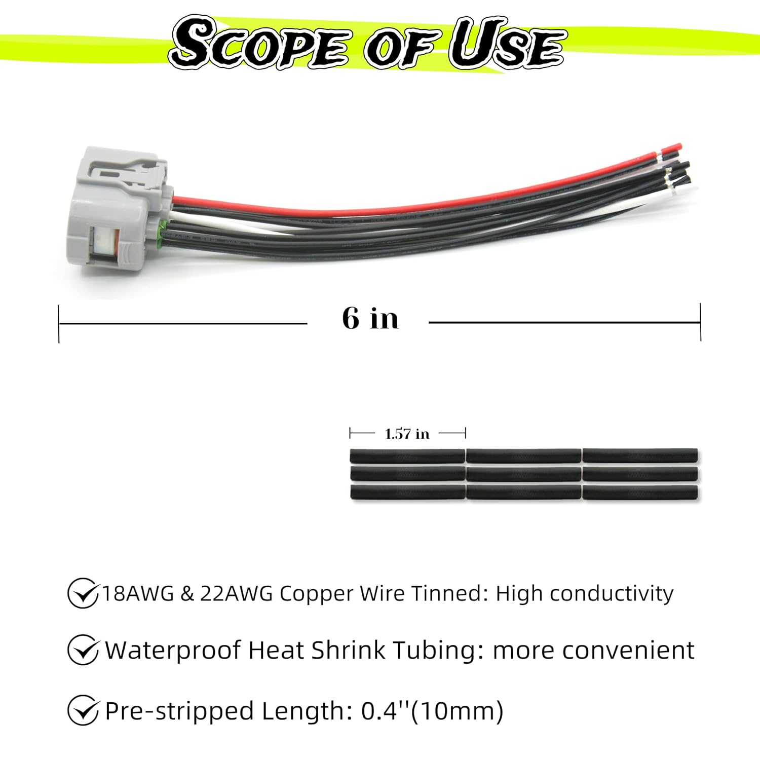 Toyota/Lexus 9-Pin Auto Gearbox Gear Switch Connector Wiring Harness Plug, Part# 90980-12362 4F5908-0000, Fits Corolla, Camry, Reiz, RAV4, Lexus