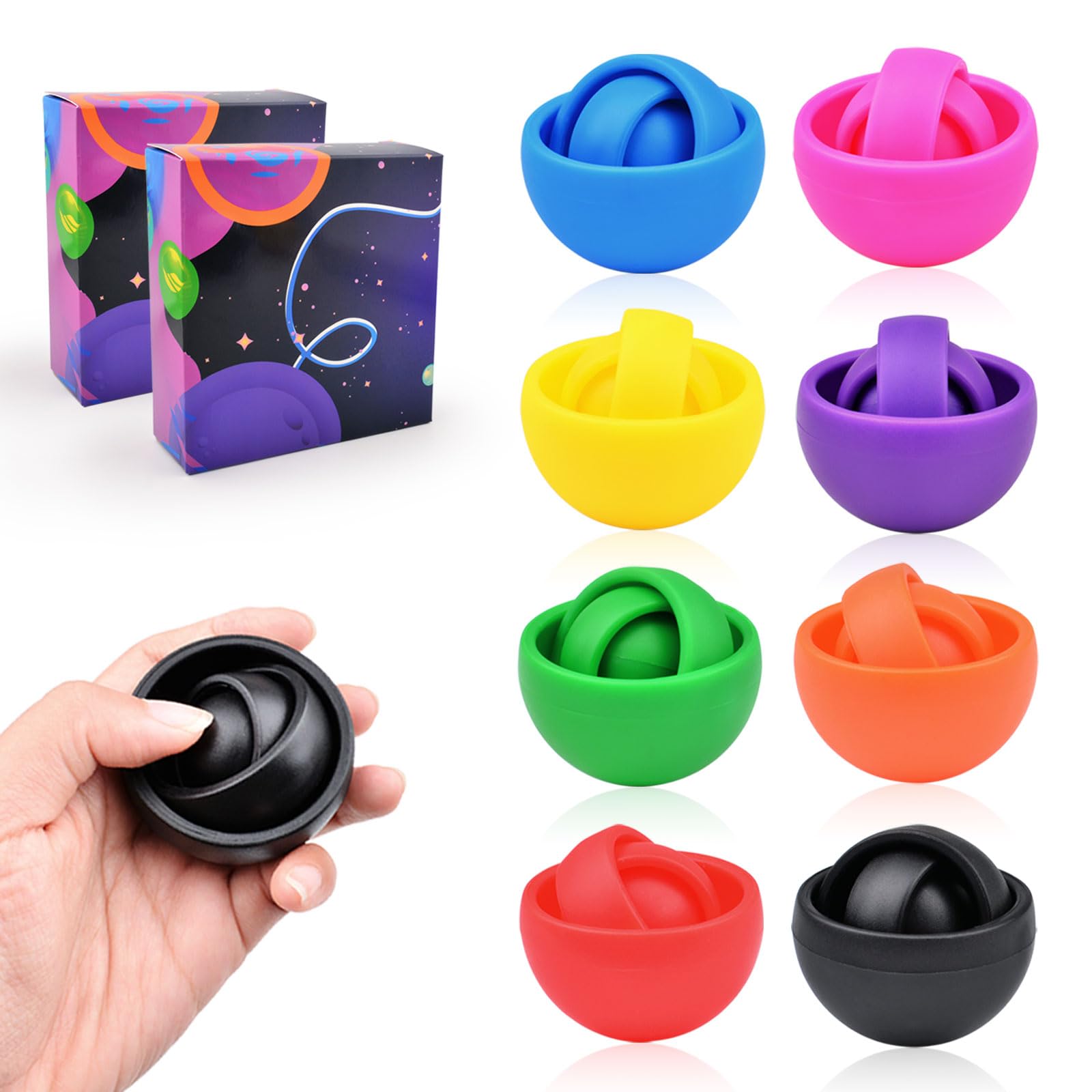 Fidget Toys Adults Pack, Fidget Spinner Set for Kids, Sensory Toys Boys Girls Teens Christmas Stocking Stuffers Party Favors, ADHD Autism Stress Relief Finger Toys, Gift for New Year