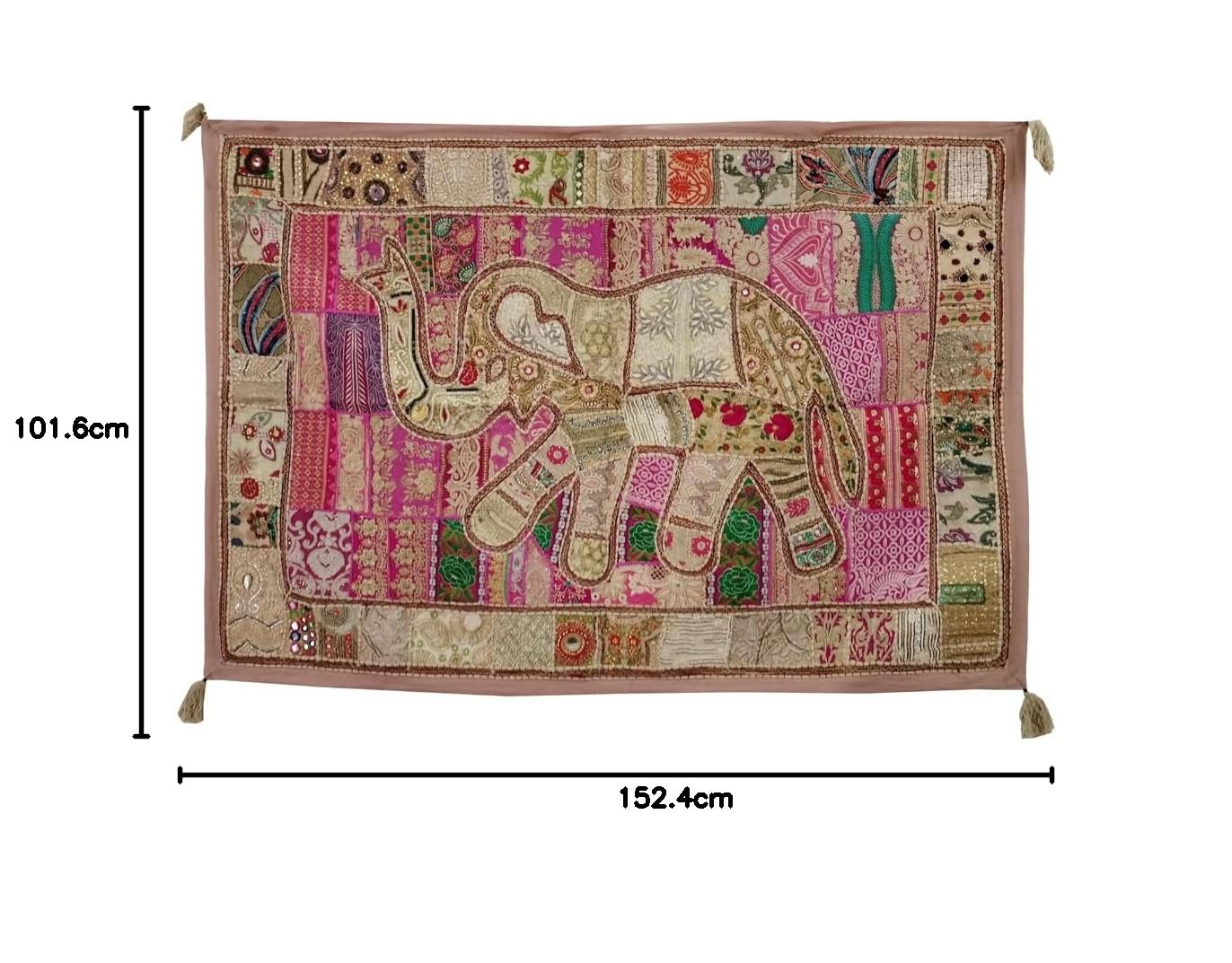 Ekam Art Rajasthani Handmade Heavy Elephant Embroidery Cotto -5 Ekam Art Rajasthani Handmade Heavy Elephant Embroidery Cotto -5