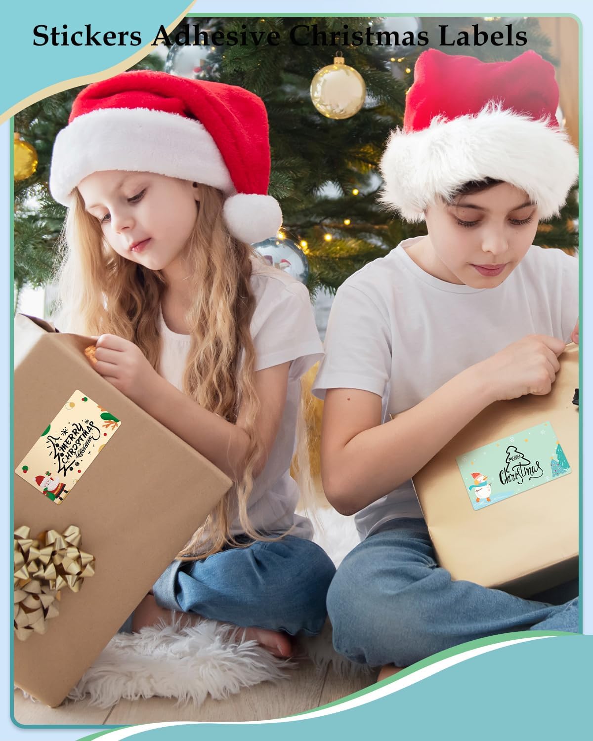 Phomemo M110 Lables, for Phomemo M110/M100/M250/M220/M108/M120 Label Maker with Festival Atmosphere Image, 1.57"*2.95"(40 x 75mm), Self Adhesive Festival Thermal Sticker Labels,3Roll - Image 8