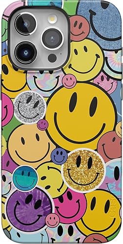 Vista 1602 de Casely Funda para iPhone 15 Pro Max Jardín Secreto Flores mixtas Funda atrevida Compatible con MagSafe y botón de acción Secret Garden