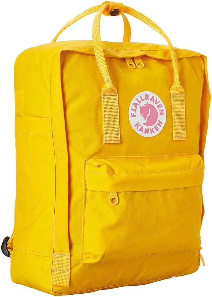 kanken backpack warm yellow