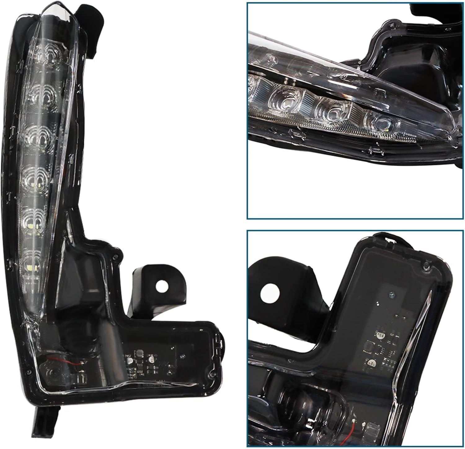 2Pcs Fog Light Assembly Daytime Running Light with Bulbs Switch Wring Kit Replacement for 2017-2019 Corolla SE XSE