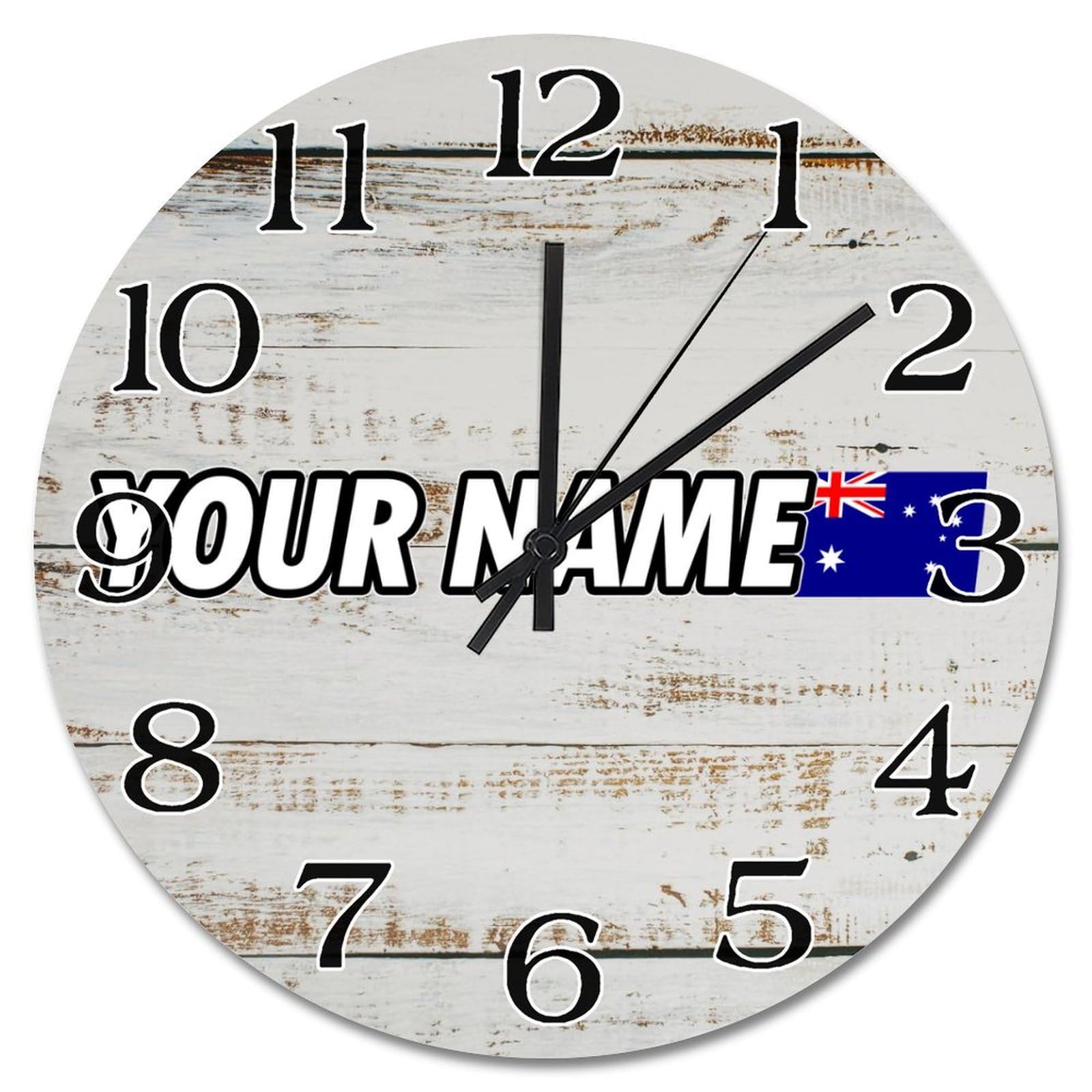 Horloge murale drapeau Australie pour personnaliser le salon ou la cuisine