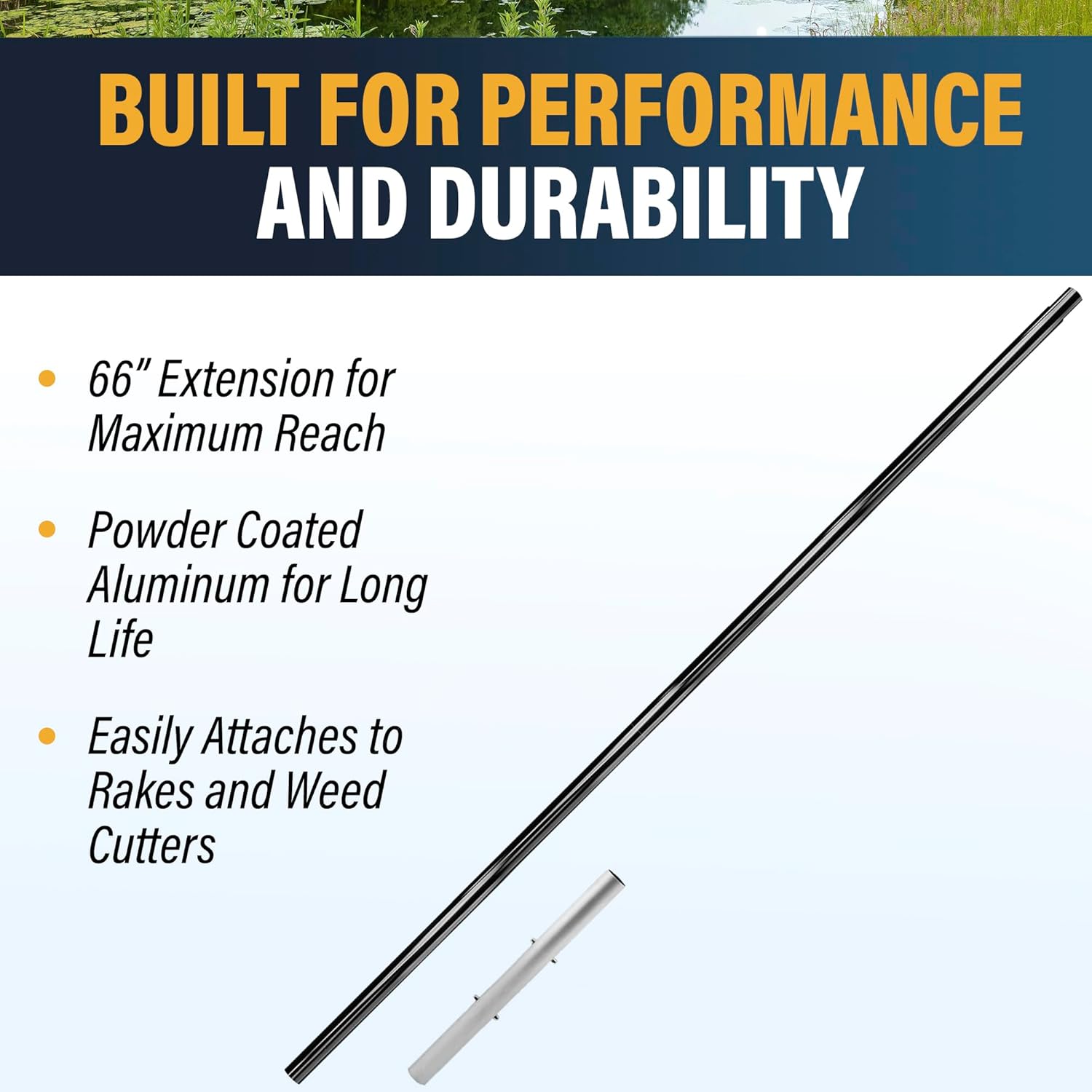 Outdoor Water Solutions PSP0213 66-Inch Extension Kit for Weed Cutter and Lake Rake