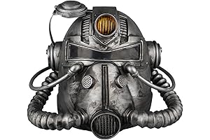 Silver T-51 Power Armor Cosplay Helmet