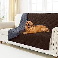 Vista 24 de Smiry Manta impermeable para cama de perro de 30 x 53 pulgadas, suave manta reversible para mascotas, lavable, a prueba de fugas, para sofá