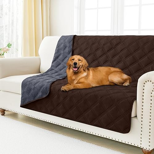 Miniatura 23 de Smiry Manta Impermeable para Cama de Perro 30x70, Manta Suave Reversible para Mascotas, Cubierta Lavable a Prueba de Fugas para Sofá de Gatos y Azul