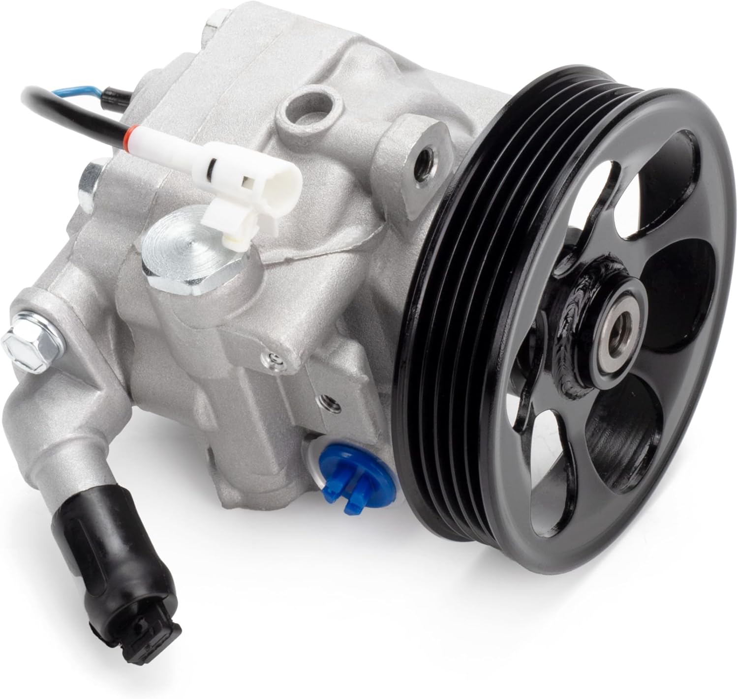 Power Steering Pump, with Pulley, Compatible with Forester 2009-2010, Impreza 2008-2012, 2.0L 2.5L, Naturally Aspirated, Assist Pump, Replace # 34430FG011, 21-331
