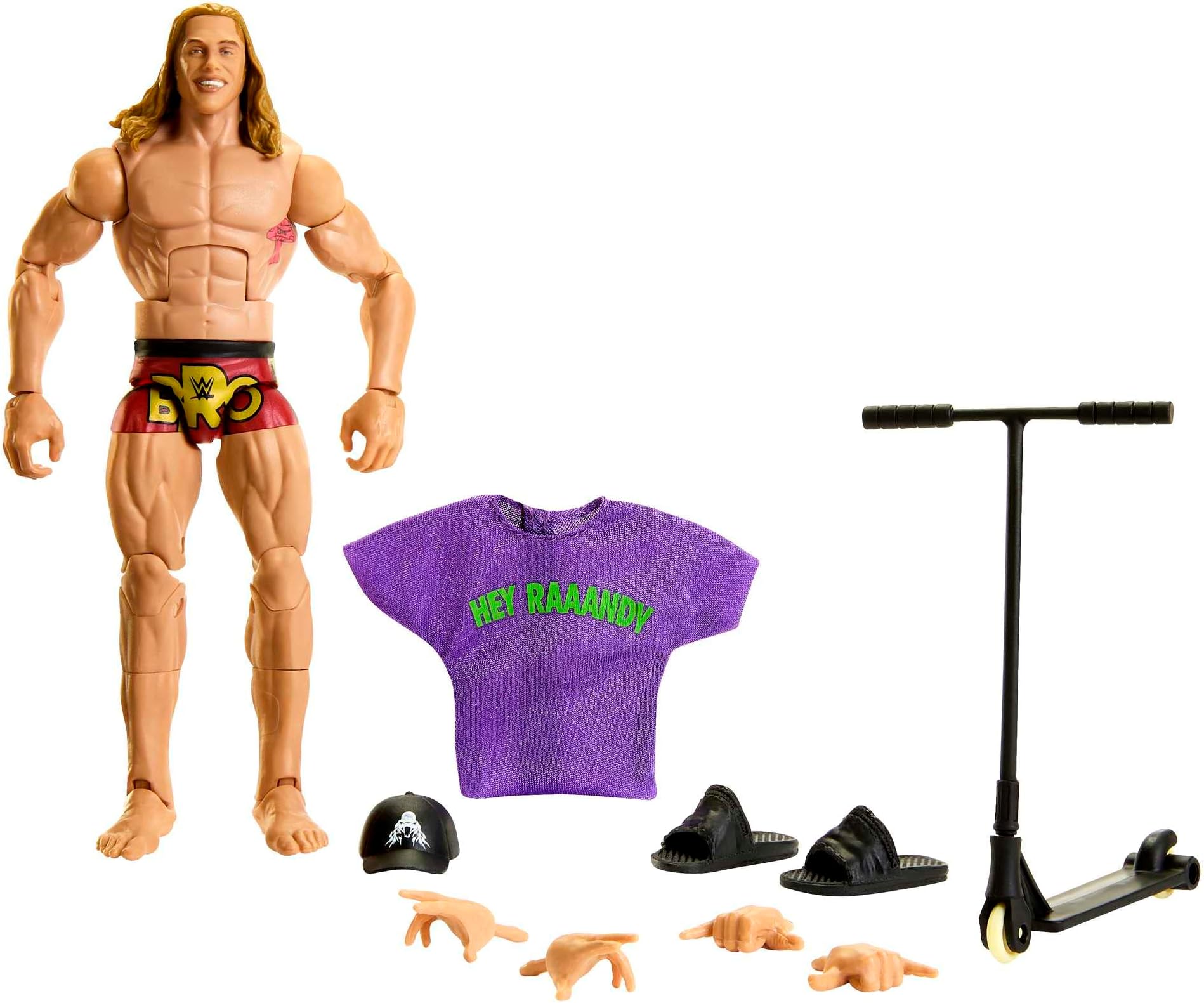 WWE Action Figures | WWE Elite Riddle Figure with Accessories | Collectible Gifts, HKN74