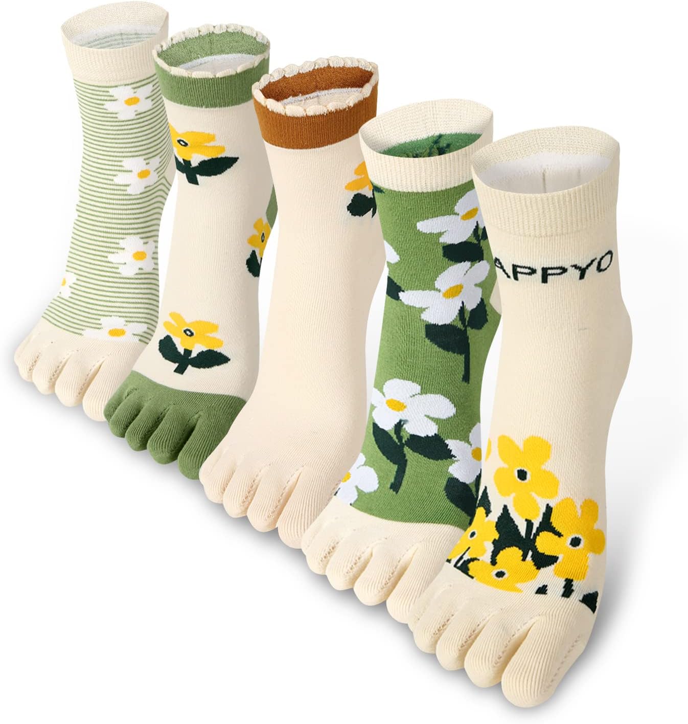 Benefeet Sox Funny Toe Socks Ankle Women Five Finger Socks Girls Cute Toe Seperated Cotton Sock Running Athletic Sock