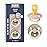 BIBS Pacifiers Colour Collection | Natural Rubber Baby Pacifier | Set of 2 BPA-Free Soothers | Made in Denmark | 18+ Months (Pack of 2) | Blush Night/Vanilla Night