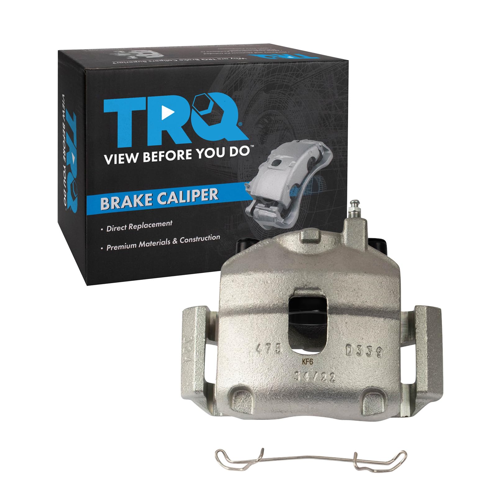 TRQ Front Left Brake Caliper w/Bracket Drivers Side