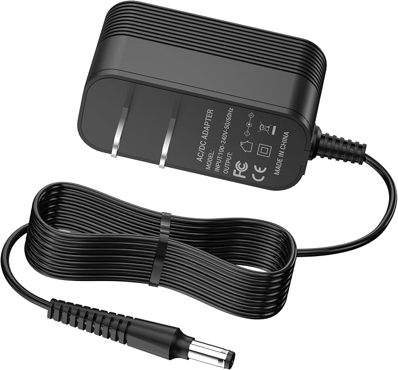 Carregador 4,9 V QIHOWHUE para aparador Andis Slimline Pro T-Blade D-8 e Slimline Pro GTX, cabo de 1,5 m