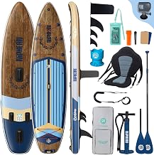 Niphean (Extra Large) Inflatable SUP Board for 2+1 People/Family, Stand Up Paddle Board with (Easy for Beginners) StabilTrac Fin, Waterproof Case, Inflatable SUP Adults, Gift Ideas
