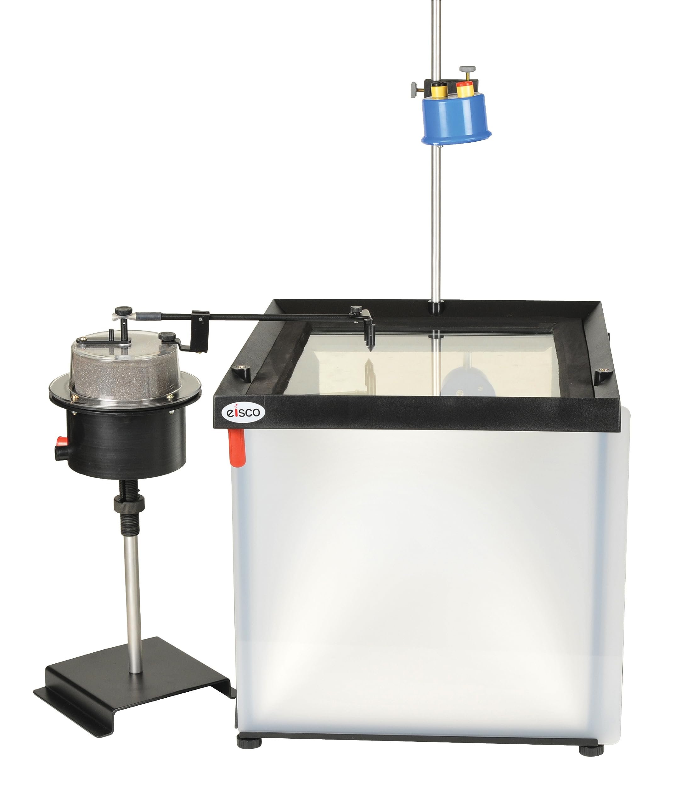 EISCO Advanced Ripple Tank Set with Projection Screen - Study Wave Properties - Includes Ripple Tank, Motor, Strobe Lamp, Projection Mirror & Screen, Dippers & Barriers