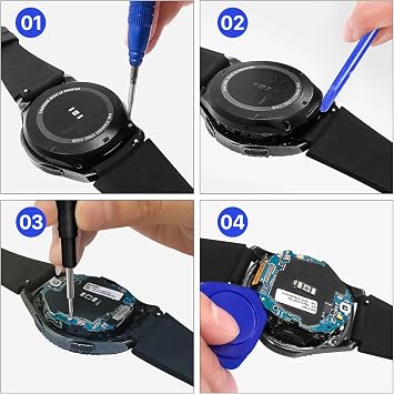 SHENMZ 420mAh EB-BR890ABY Replacement Battery for Samsung Galaxy Watch 4 Classic (46mm SM-R890/SM-R895 & 44mm SM-R870/SM-R875) with Tools