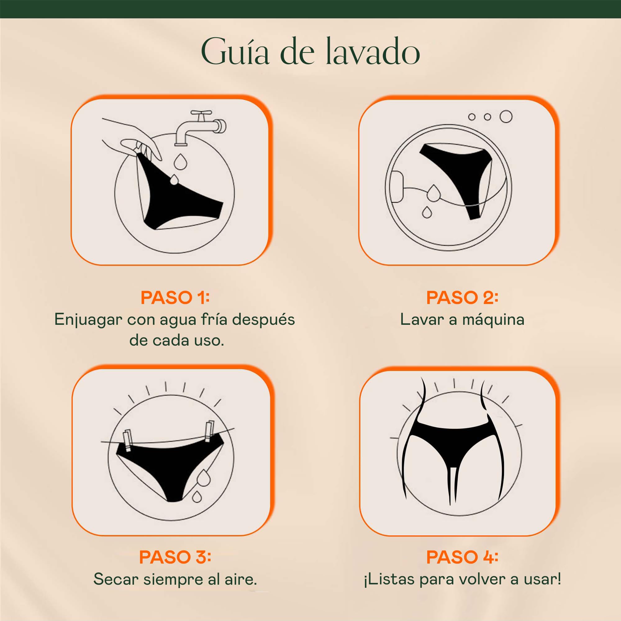 snuggs Period Underwear Hugger - Bragas menstruales extrafuertes, Delgadas y absorbentes, Nailon Reciclado