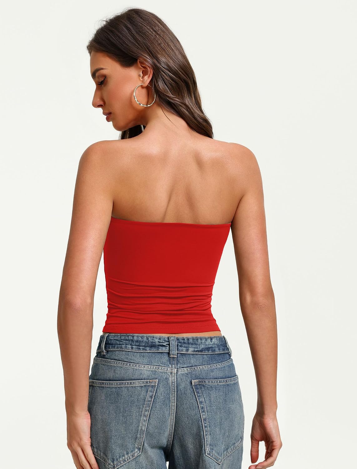 Avidlove Women Sexy Tube Tops Going Out Double Lined Basic Summer Y2K Tank Top