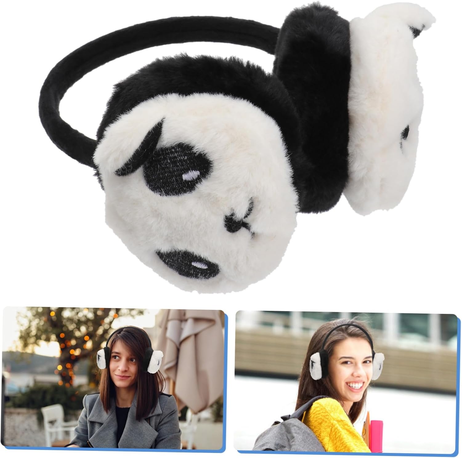 BESPORTBLE Plush Earmuffs Warmer Women Faux Bunny Ears Sleeping Fleece Ear Plush Girl Ear Muffs Winter Ear Covers