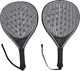 Cryfokt Conjunto de Raquete de Padel Com Estrutura ABS Leve de Alta Densidade Pro EVA Núcleo de Distribuição de Peso Balanceado Aperto Ergonômico Com Bola Incluída para Iniciantes Em