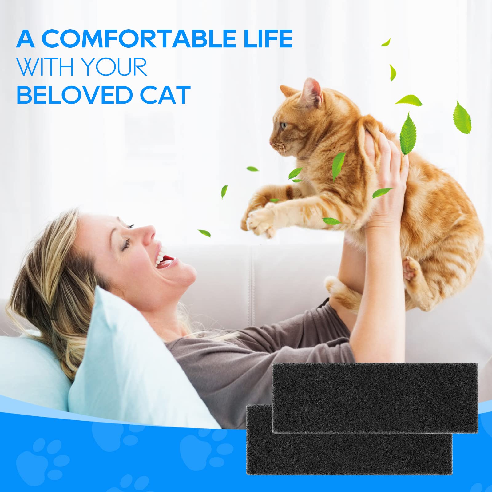 10-Pack Carbon Filters Compatible with Litter-Robot 3, Activated Carbon Litter Box Filter Compatible with Litter-Robot 3 Self Cleaning Cat Litter Box Filters, Accessories Replacement - image 7