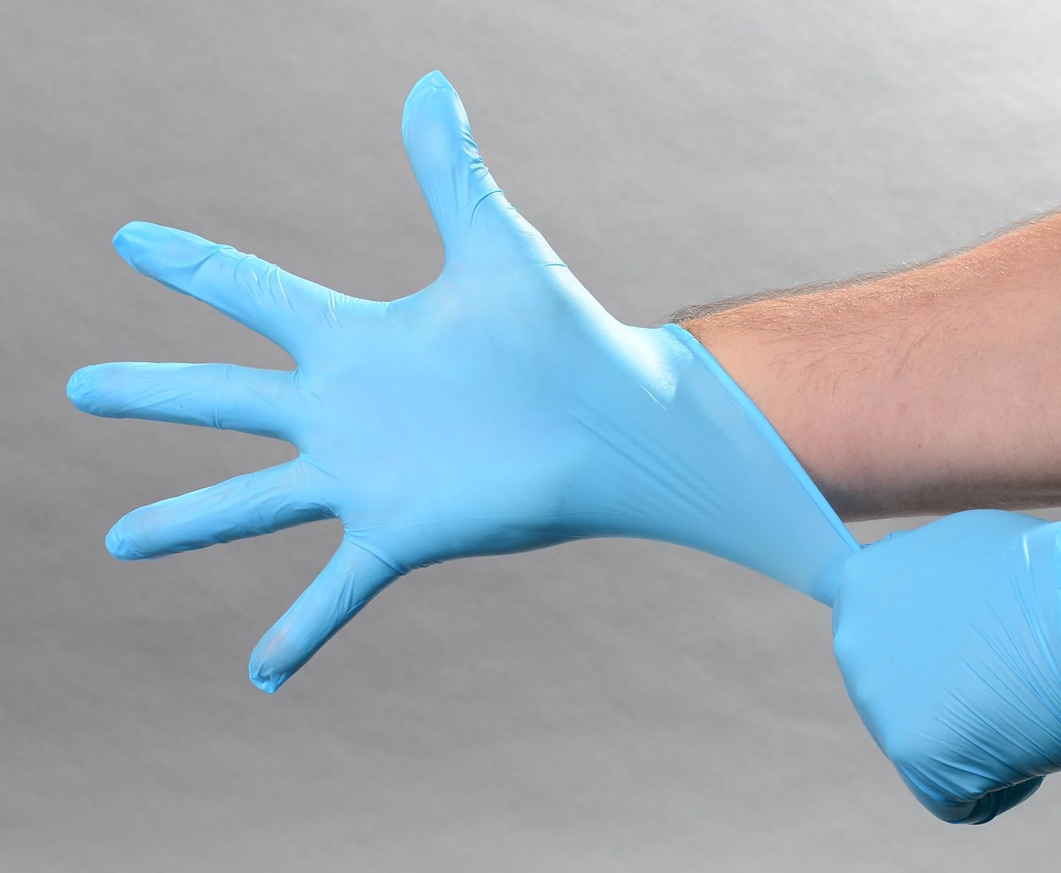 Daxwell Stretch Vinyl General Purpose Gloves, Powder Free, Blue