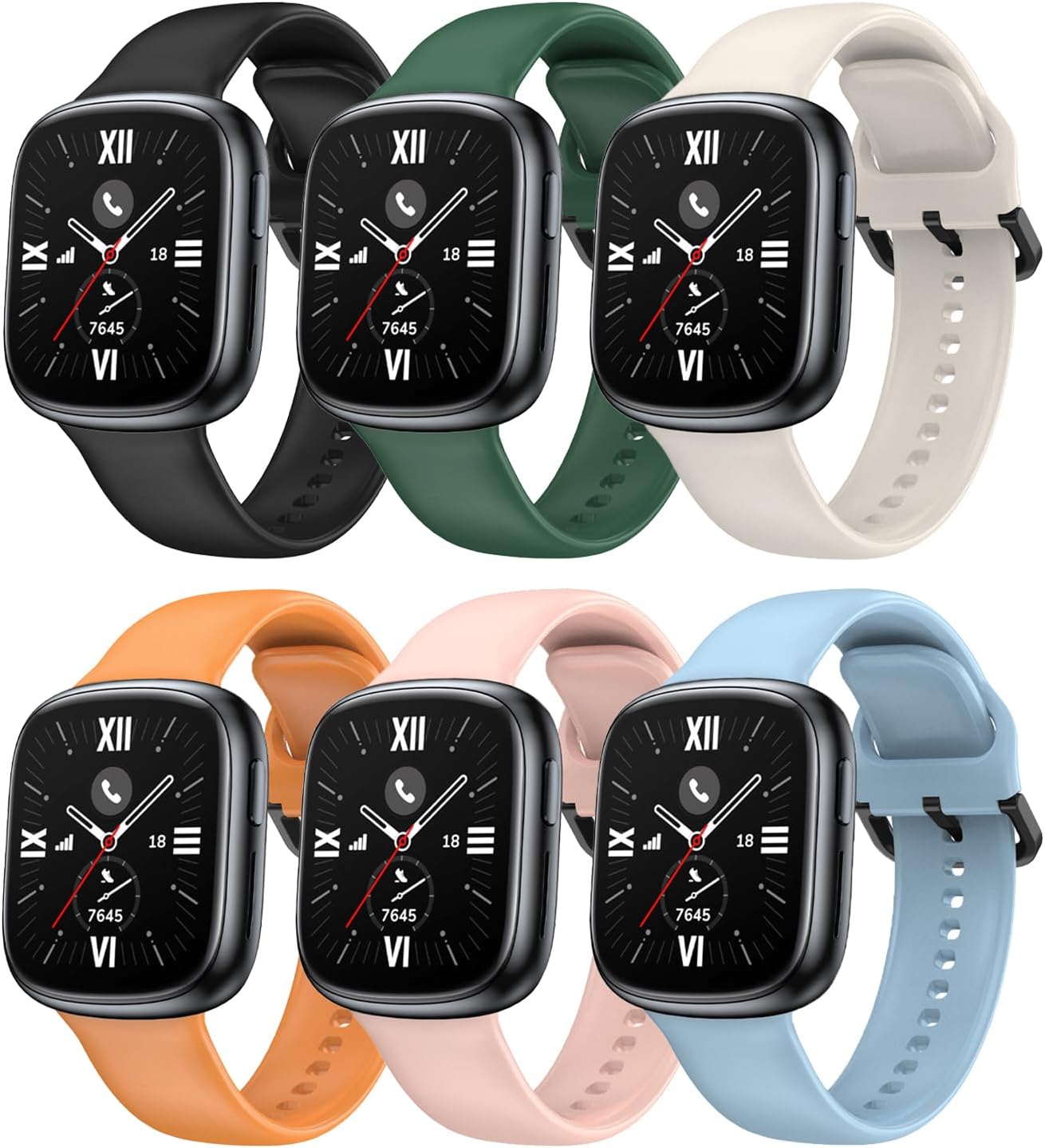 Bands for Honor Watch 4, Silicone Watch Band for Men for Women