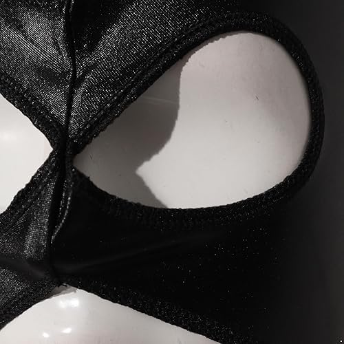 Miniatura 5 de CHICTRY Pasamontañas para adultos de cobertura completa, máscara de ojos abiertos, máscara facial con capucha, accesorio para parejas, herramienta