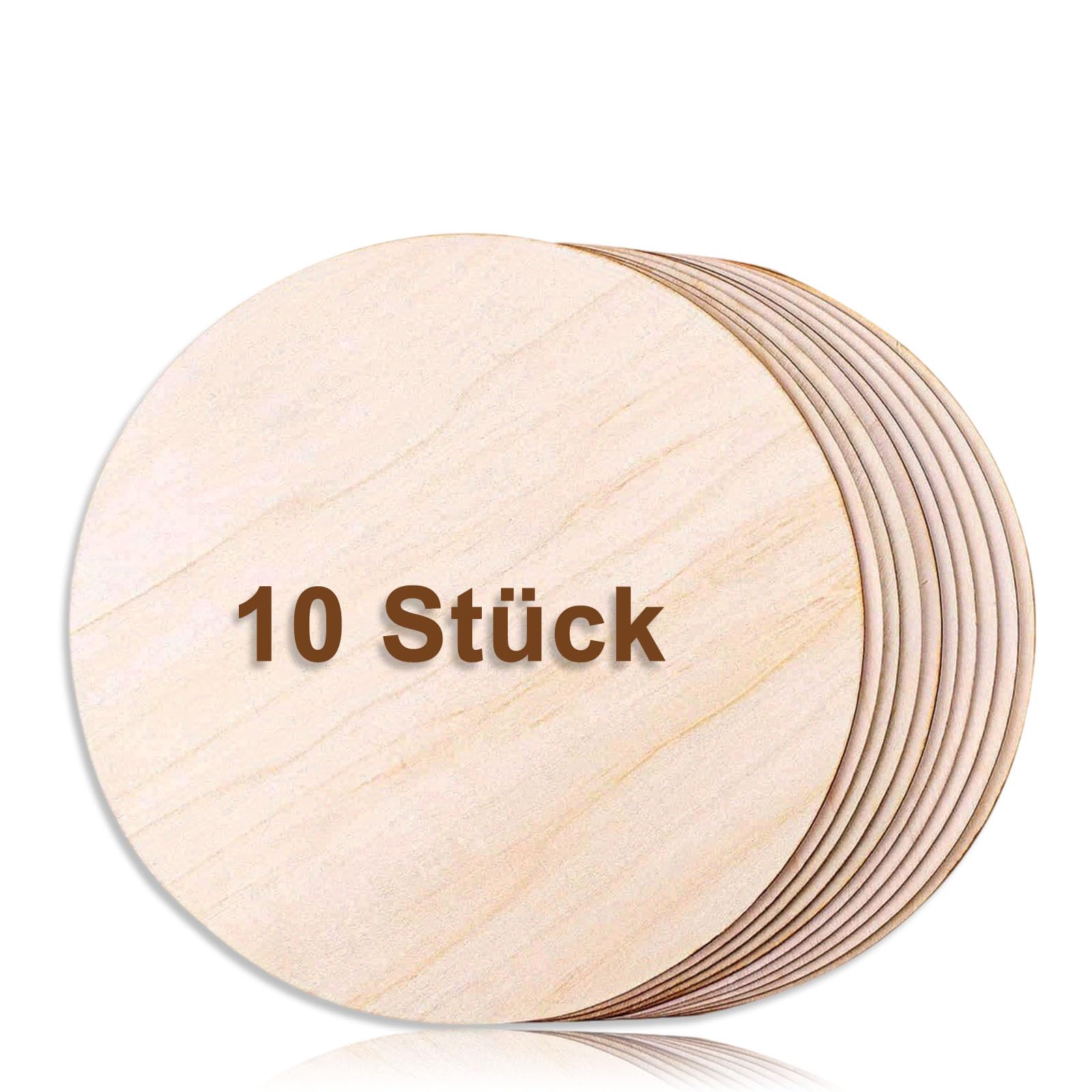 18 Holzscheiben 7–10 Cm – Natürliche Baumscheiben Aus Kiefer Für DIY, Dekoration & Basteln