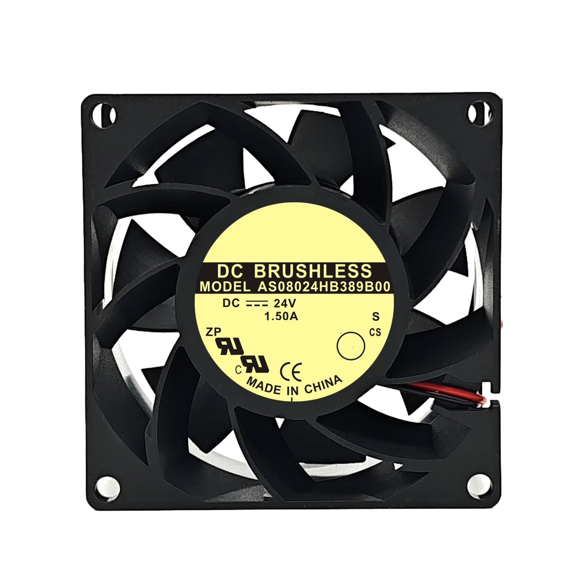 Ventilador de refrigeración CC 24 V con alta potencia de 36 W y 4 cables