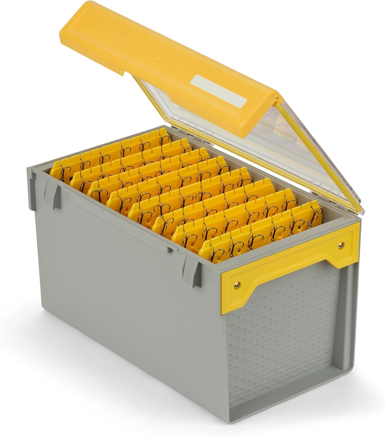 Plano EDGE Deep Hang Box, Stores 48 Crankbaits, with Rust-Preventive Rustricor, Dri-Loc Watertight Seal, WaterWick, DuraView Transparent Lid, Stackable Storage for Fishing Organization