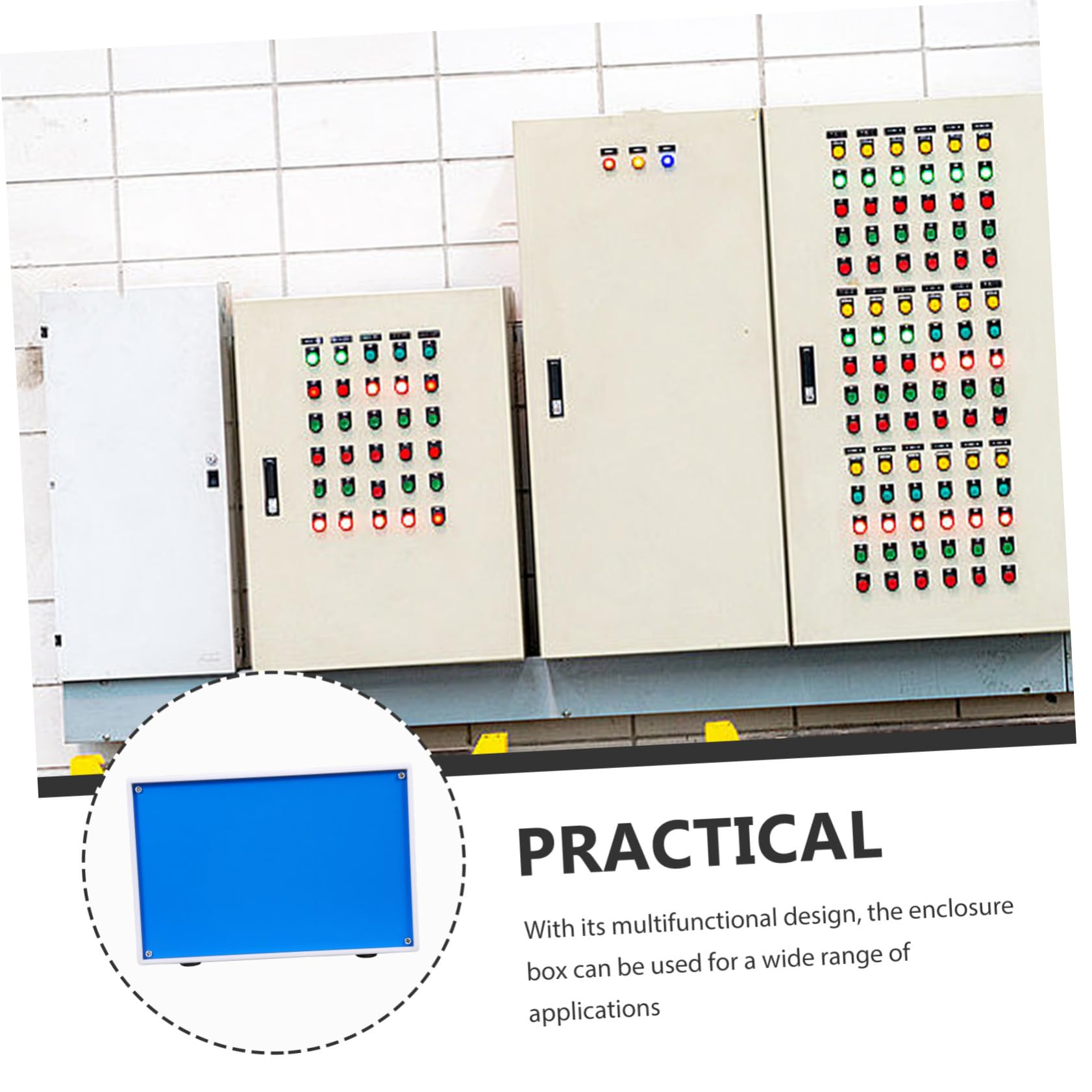 DOITOOL Elektronikgehäuse Metall Anschluss Und Projektbox Aus Eisen Schraubbefestigung Schutzgehäuse Für Messgerät Und Kommunikationsverteiler Für Industrieanlagen