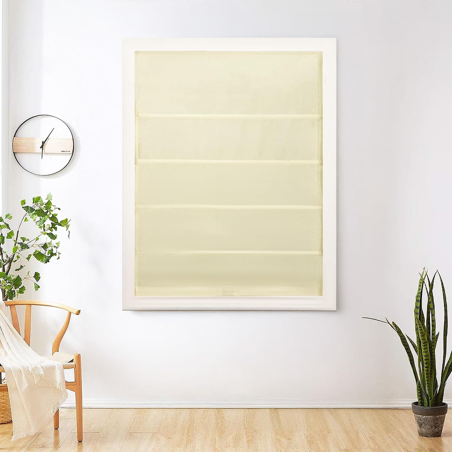 Lora Silk Blend Cordless Roman Shades Rustic Elegant Roman Window Shades, Light Filtering Privacy, Customizable Blinds for Living Room, Bedroom, Kitchen, French Doors