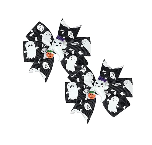 Miniatura 6 de Pinzas para el cabello de Halloween, pasadores de arco de calabaza, fantasma, horquillas para niñas y niños, accesorios para el cabello para fiesta
