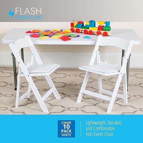 Miniatura 31 de Flash Furniture Hercules Series - Sillas plegables acolchadas para niños, asientos para eventos infantiles con capacidad de peso estático de 264