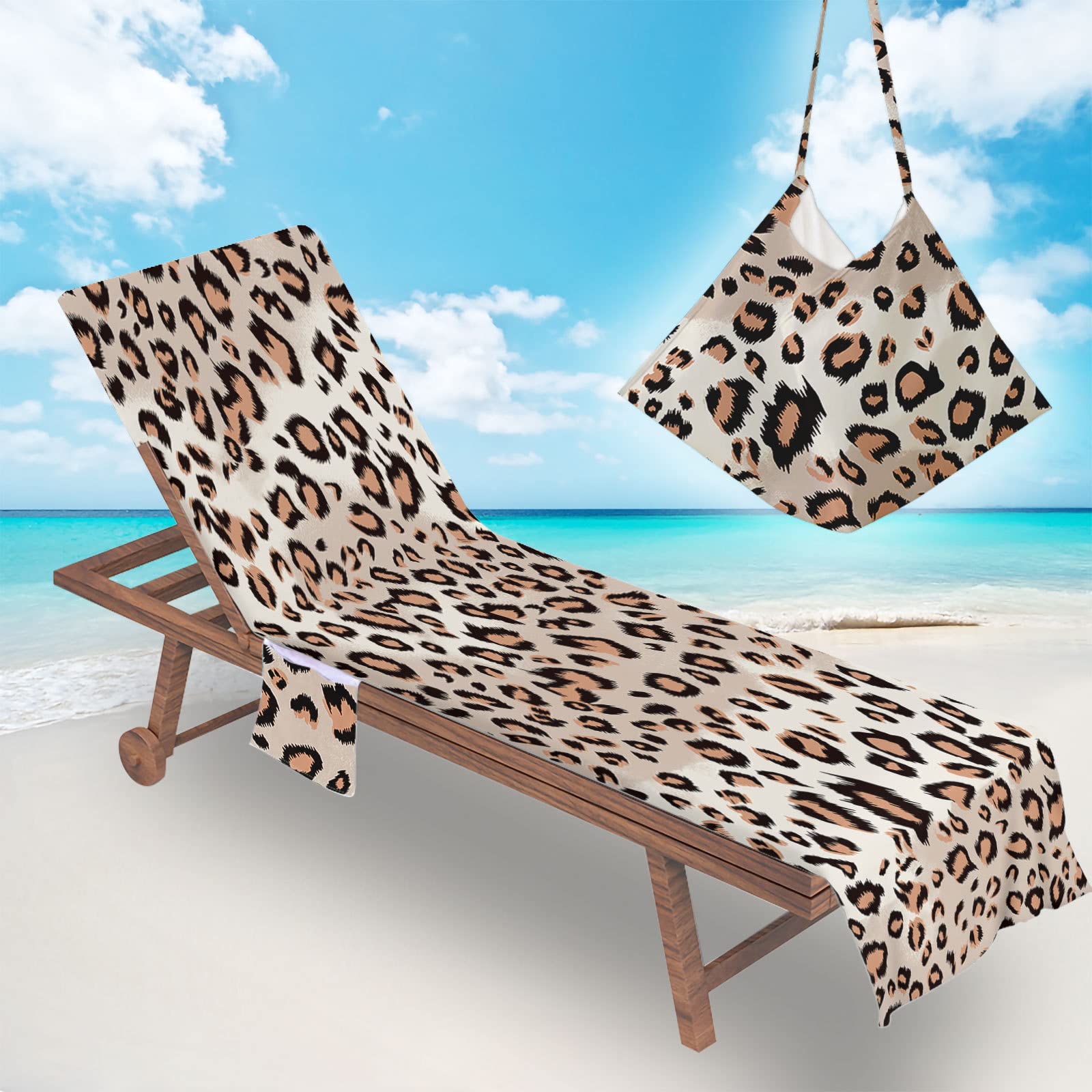 leopard print sun lounger