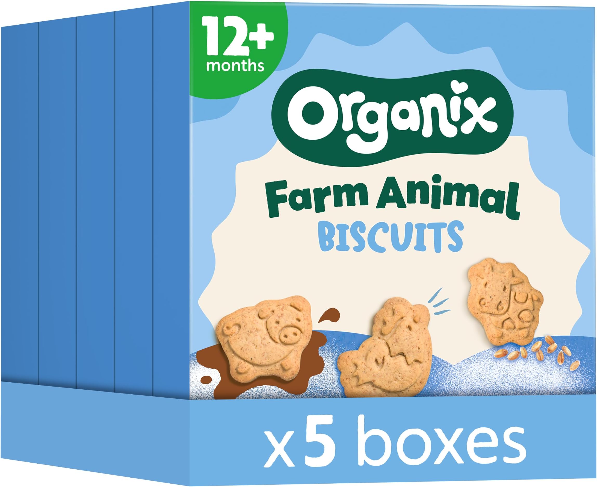 Organix Farm Animal Organic Toddler Snack Biscuits