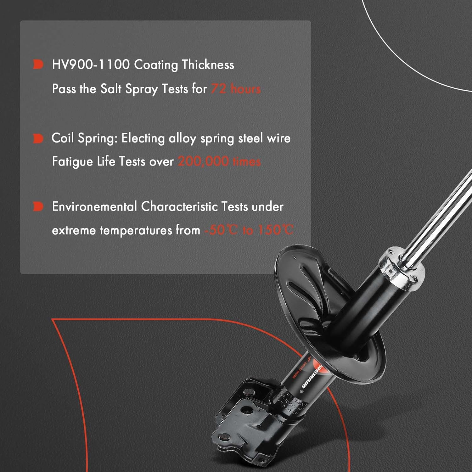 A-Premium Front Shock Absorber Struts Assembly Compatible with Mitsubishi Endeavor 2004-2011, 2-PC Set